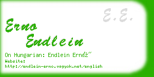 erno endlein business card